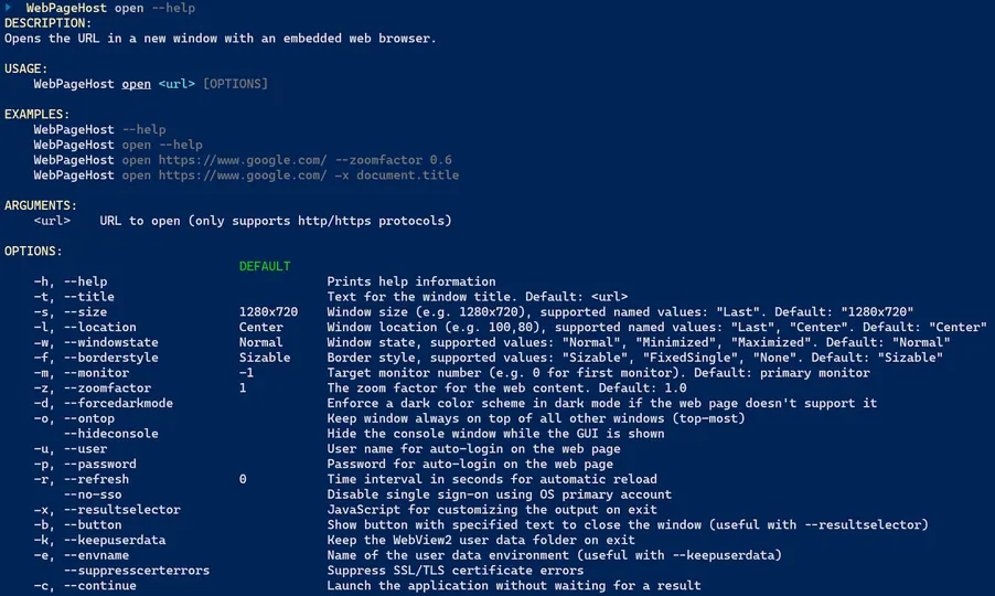 Screenshot of WebPageHost