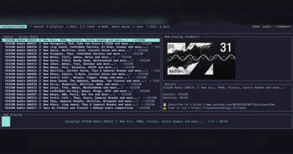 Screenshot of yourgroovetube